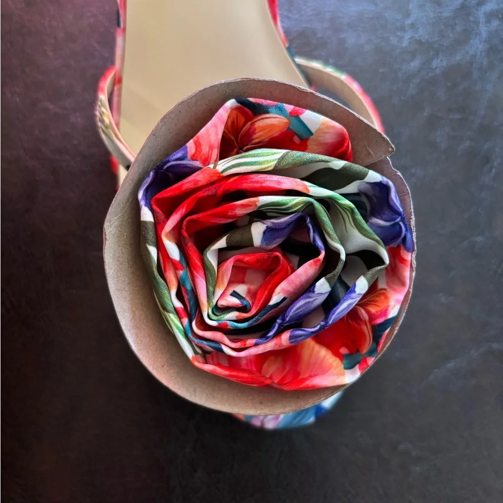 Jessica Simpson Floral Heels - Red and Green - Picture 2 of 5